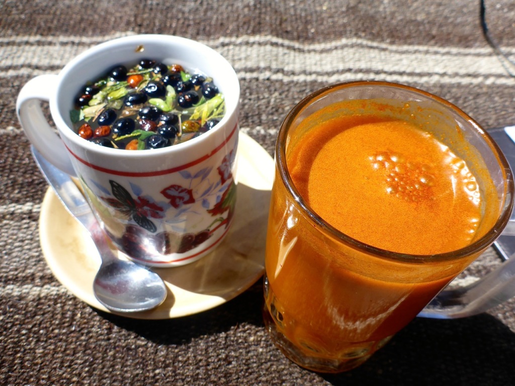 "herbal Tea" and Sea Buckthorn Juice