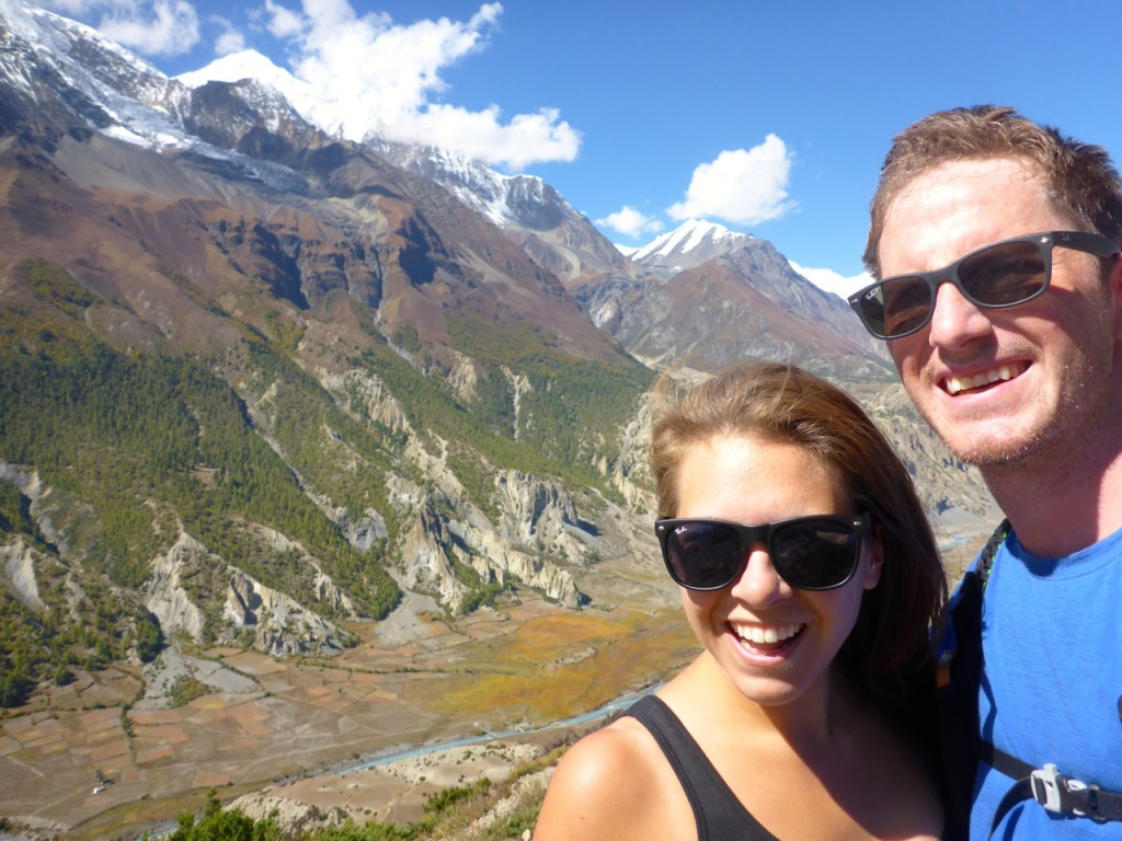 Hike to Ice Lake Manang, Nepal.