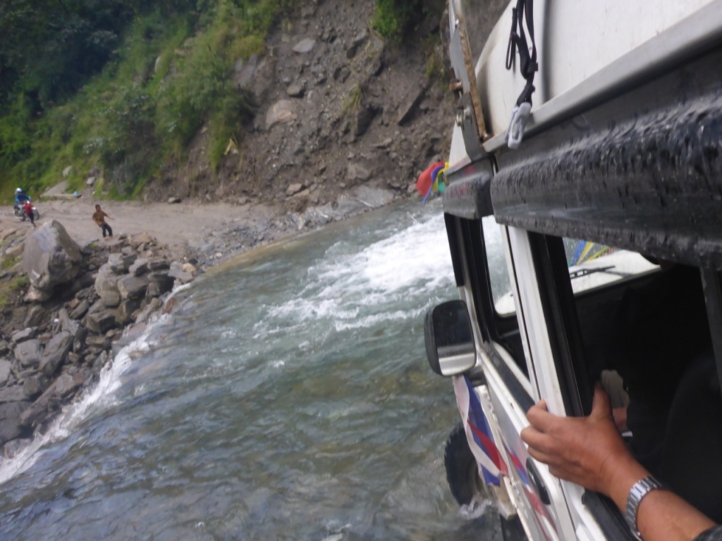 Jeepin' on The Road to Totapani, Nepal