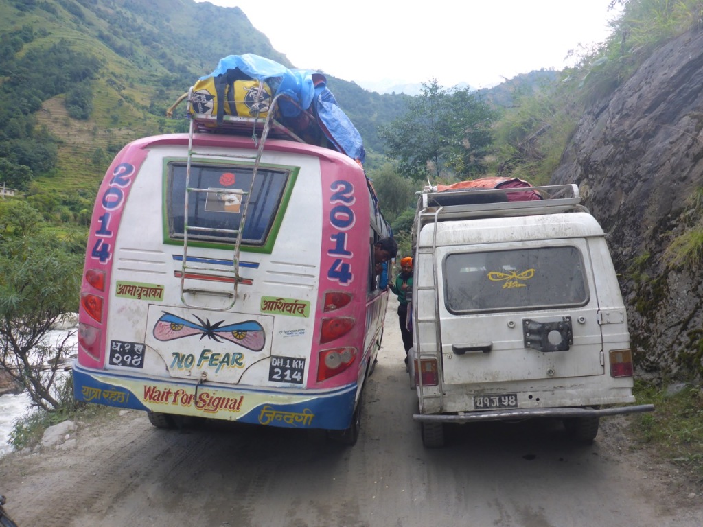 Narrow roads in Nepal