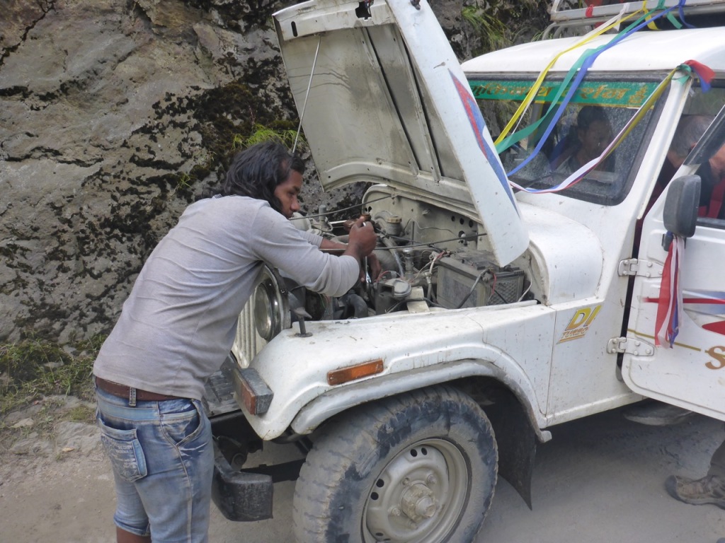 Broken Jeep in Nepal