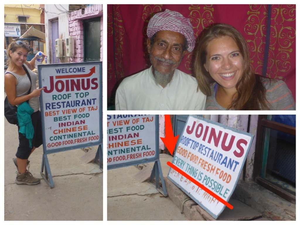 Everything is Possible at Join Us Cafe in Agra, India