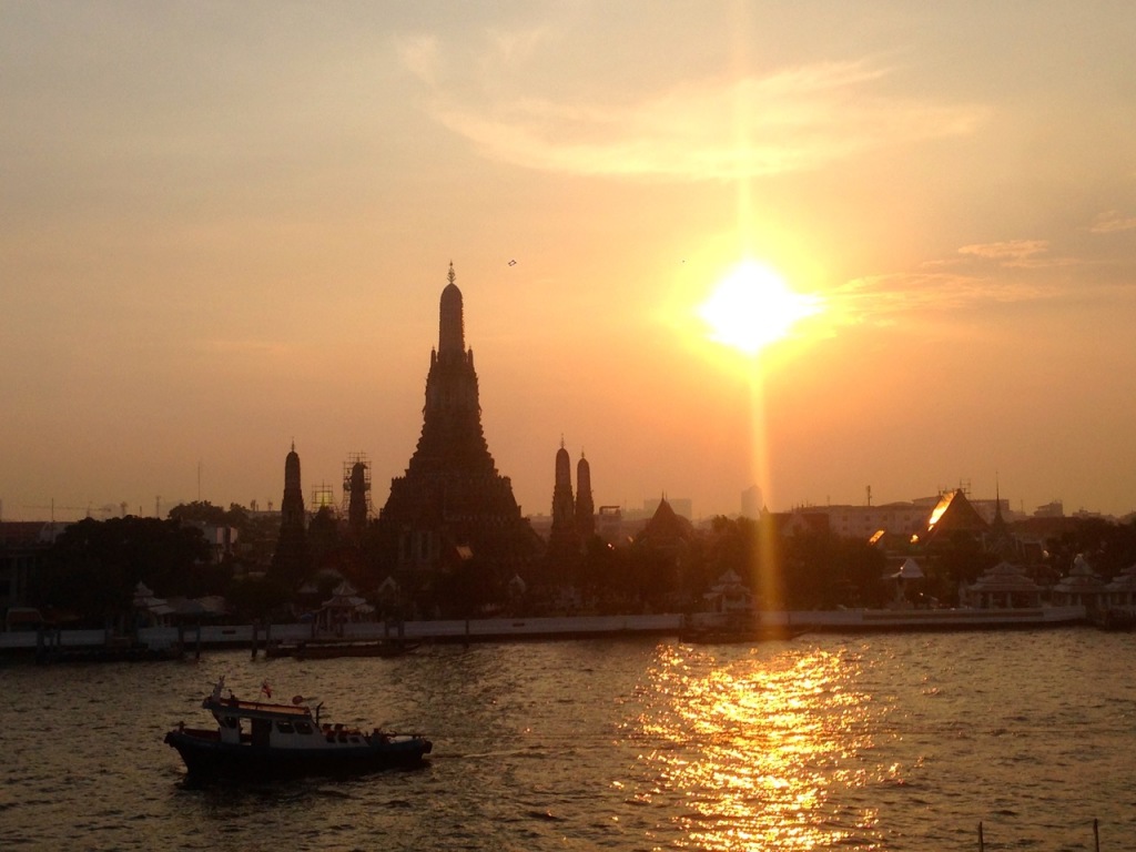 Wat Arun, Sunset