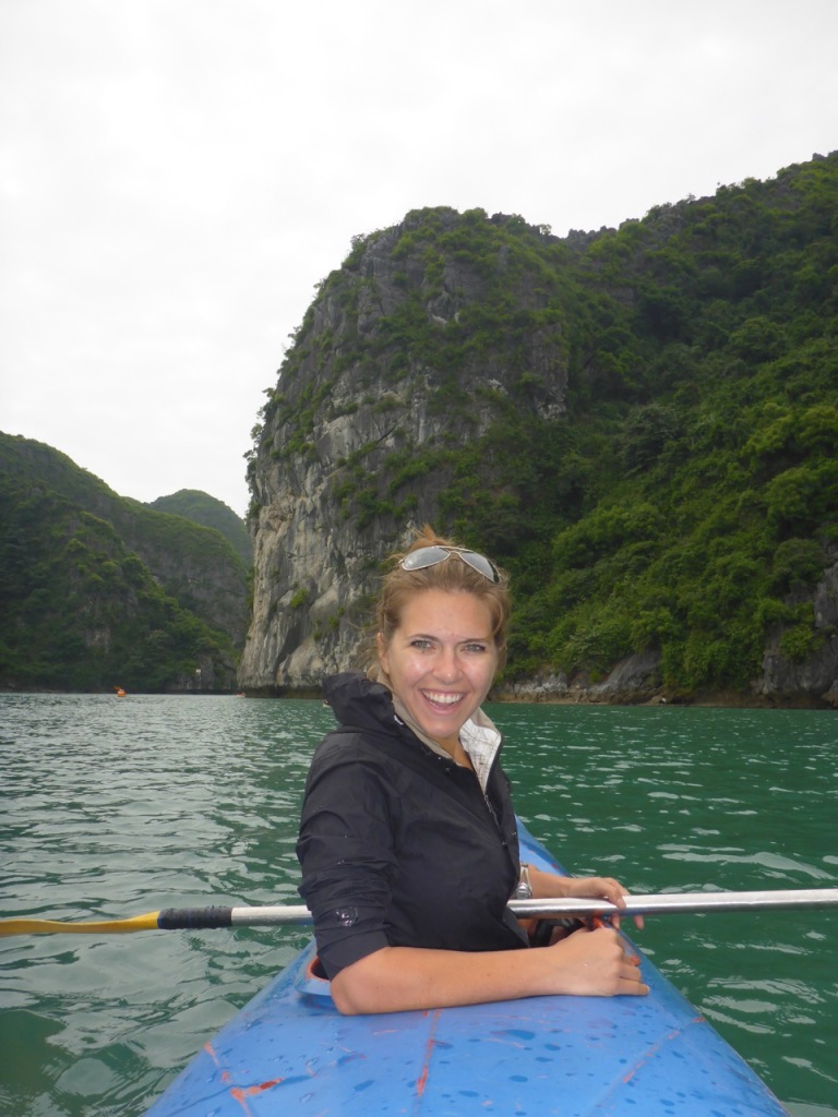 Kayaking Ha Long Bay, Cat Ba Town, Vietnam