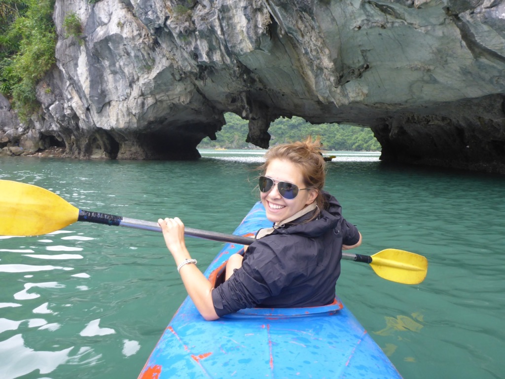 Kayaking Ha Long Bay, Cat Ba Town, Vietnam