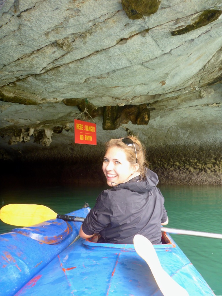 Danger No Entry Kayaking Ha Long Bay, Cat Ba Town, Vietnam