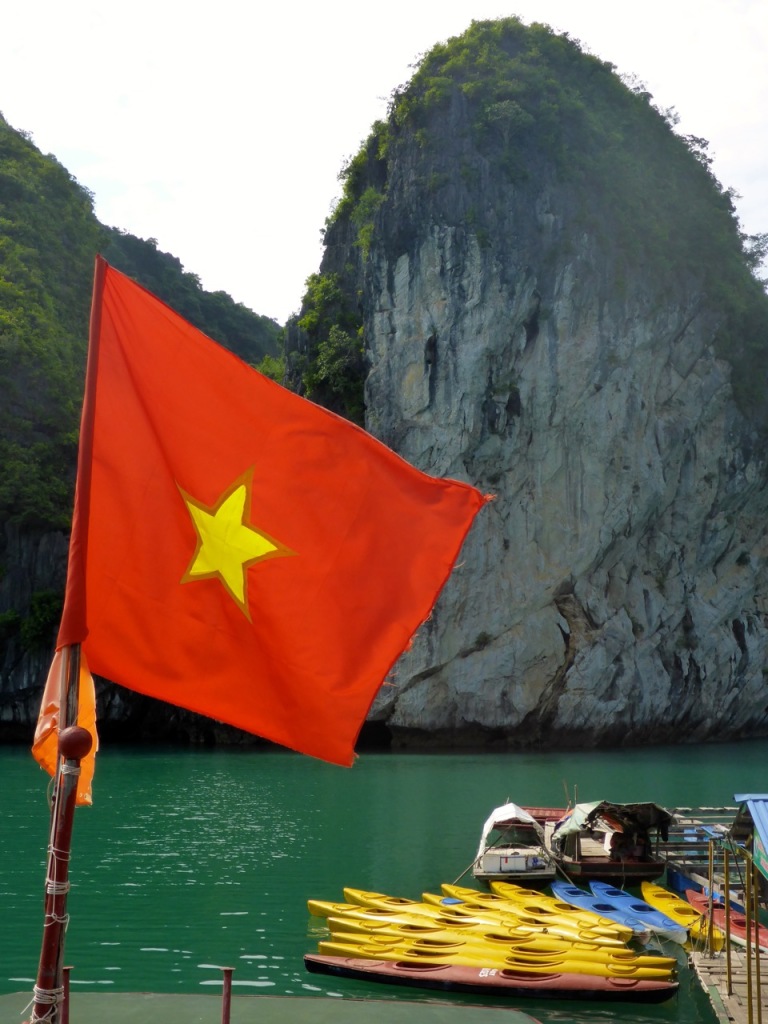 Kayaking Ha Long Bay, Cat Ba Town, Vietnam