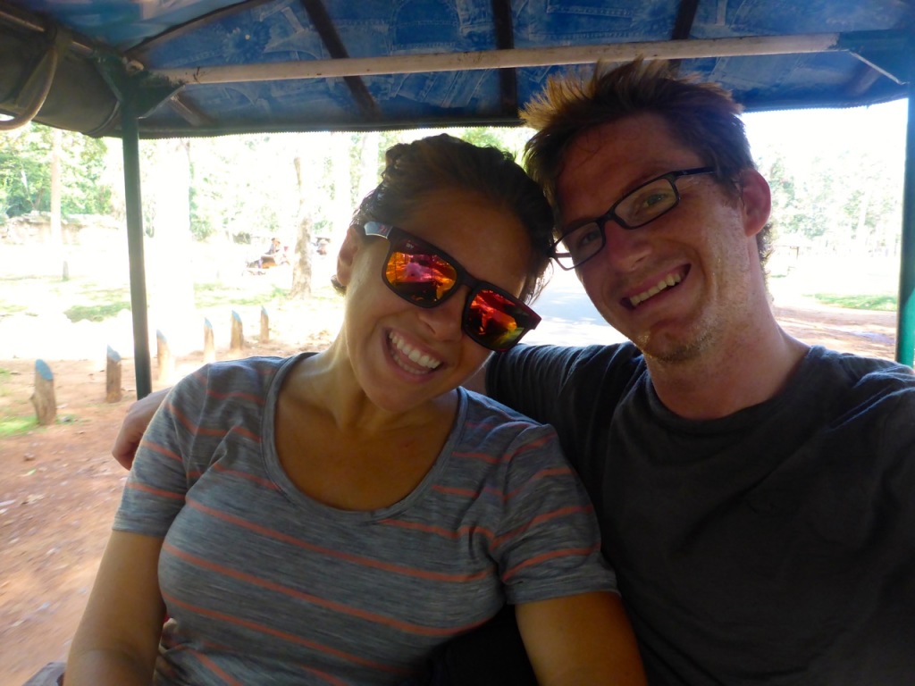 Rick and Liz in a Tuk Tuk