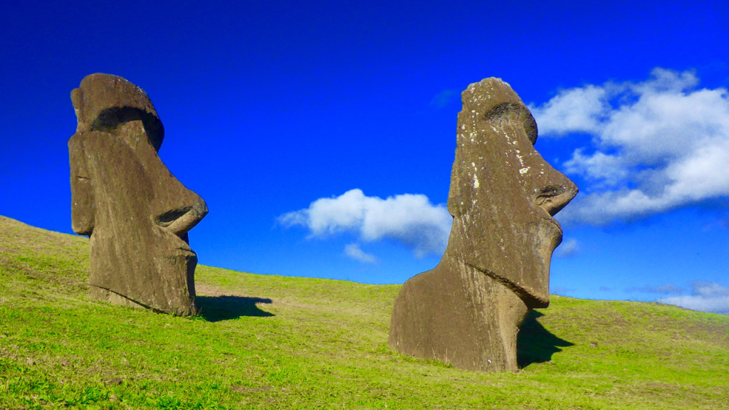 Rapa Nui Moai on Easter Island