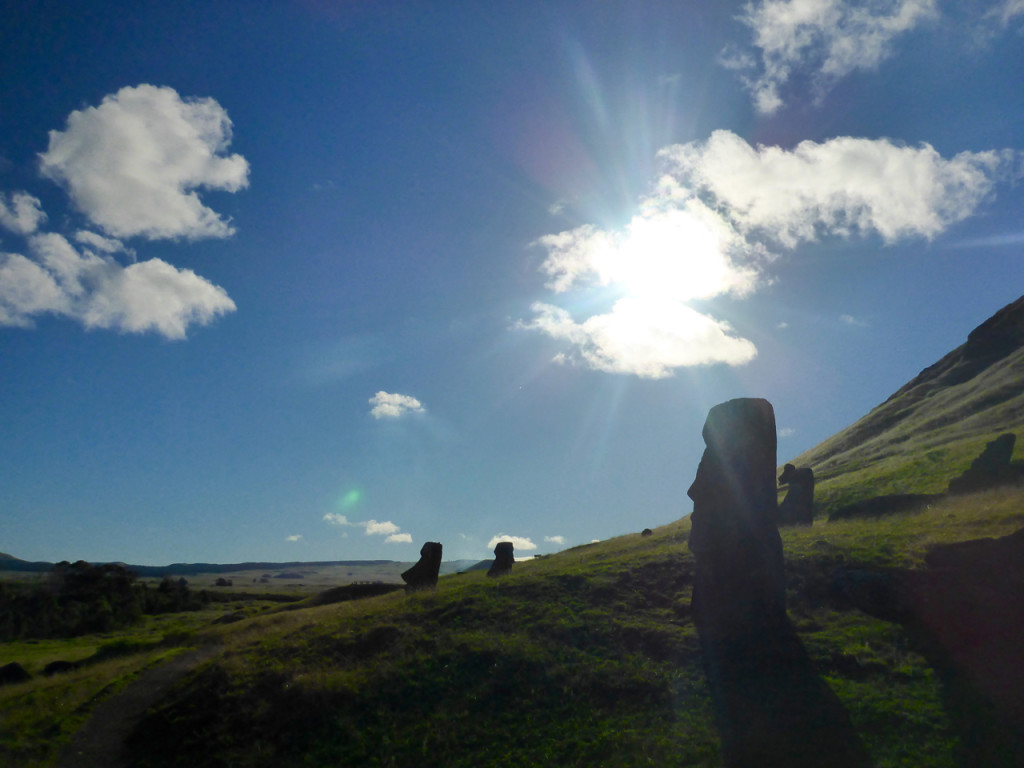 Rapa Nui Moai on Easter Island