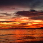 Sunset Ao Nang Beach, Krabi,, Thailand