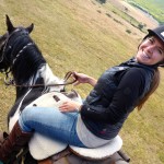 Liz on a Horse