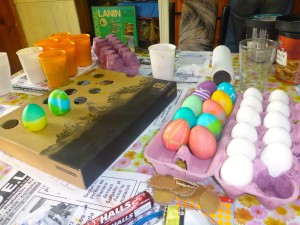 Dyeing Easter Eggs