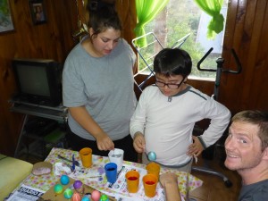 Dyeing Easter Eggs