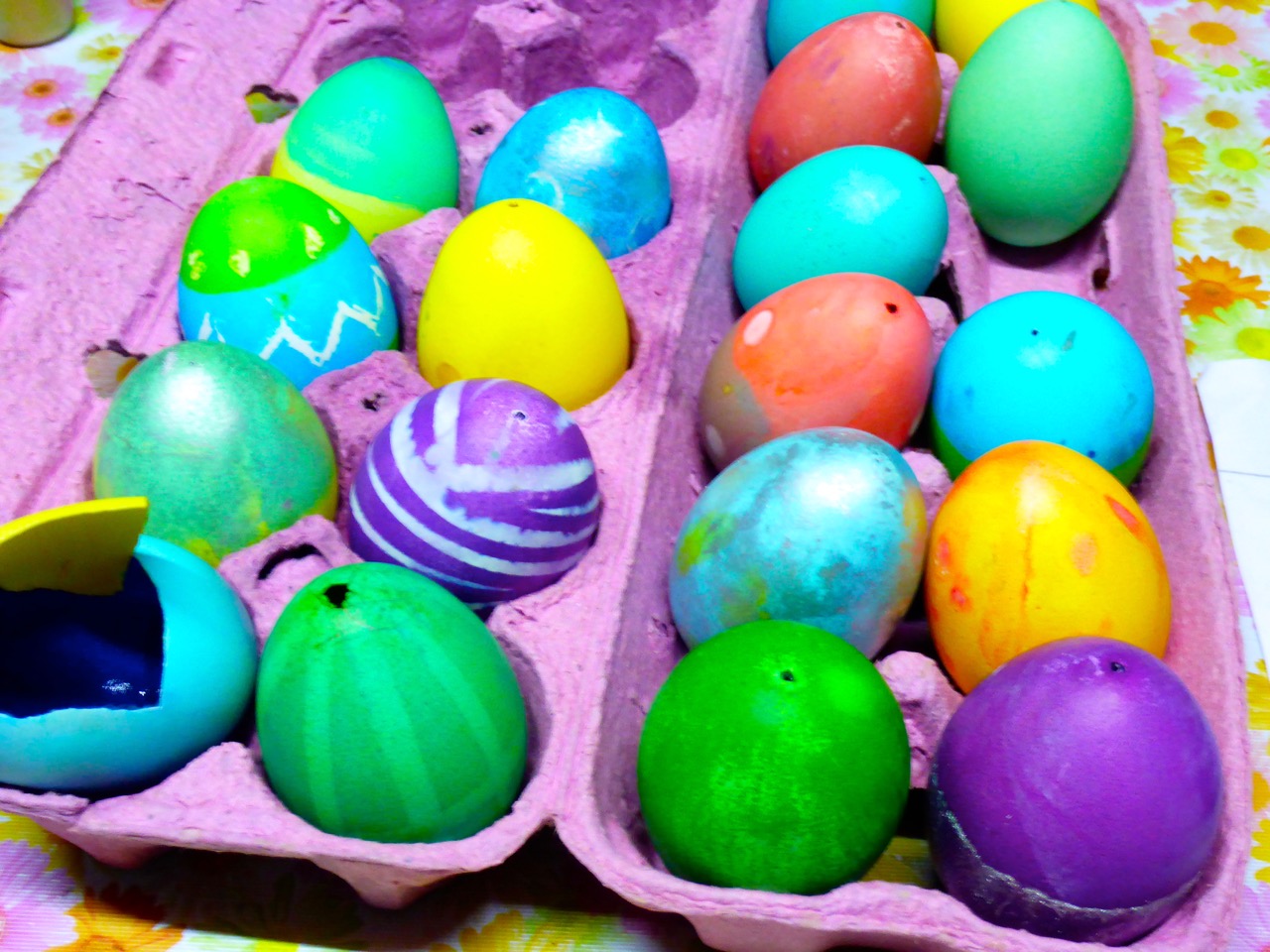 Dyeing Easter Eggs