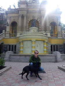 Cerro Santa Lucía, Santiago, Chile with Street Dog