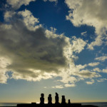 Rapa Nui Moai on Easter Island