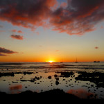 Sunset on Easter Island