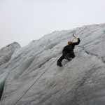 Ice Climbing the old glacier to Huayna Potosí