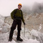 Ice Climbing the old glacier to Huayna Potosí