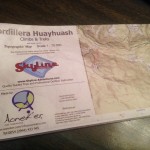 Our map for trekking Huayhuash independently