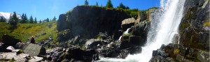 Waterfall in Tavan Bodg National Park; Western Mongolia